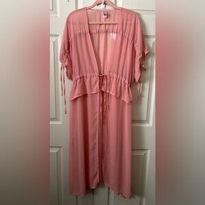 Time and Tru Pink Sheer Kimono xxl/xxxl
